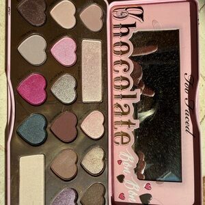 Too Faced Heart-Shaped Eyeshadow Palette with Pink and Brown Hues